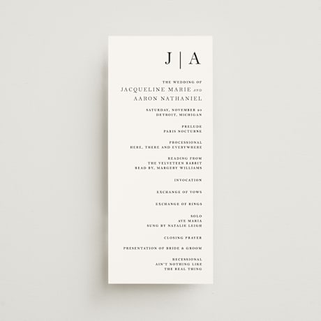 Wedding Programs