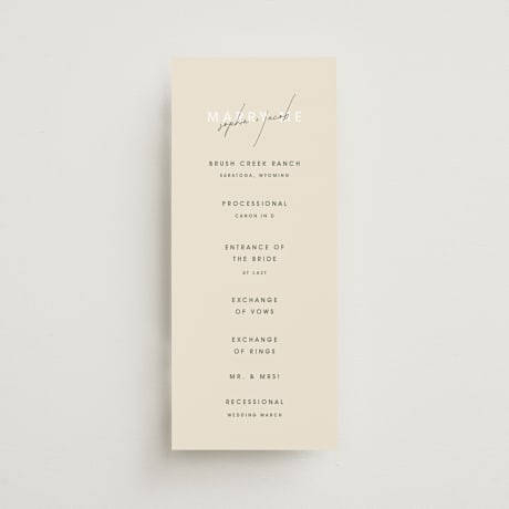 Wedding Programs