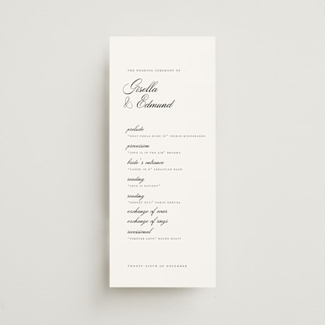 Wedding Programs