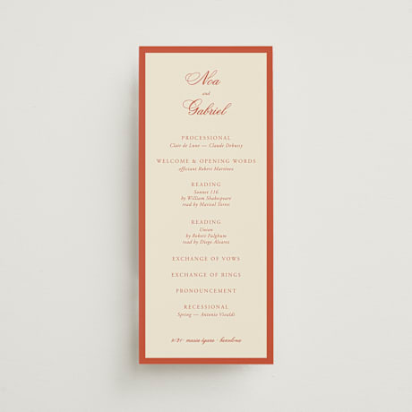 Wedding Programs