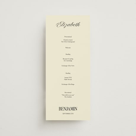 Wedding Programs