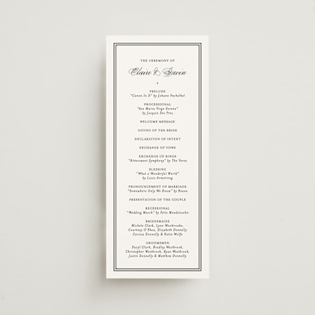 Wedding Programs
