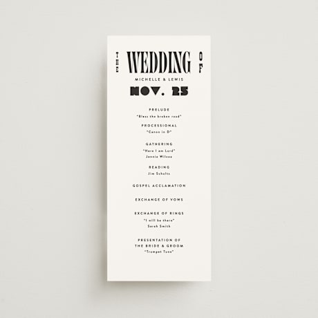 Wedding Programs