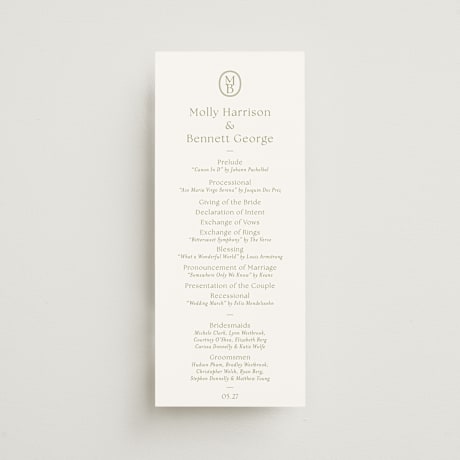 Wedding Programs