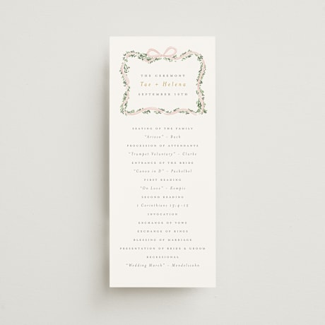 Wedding Programs
