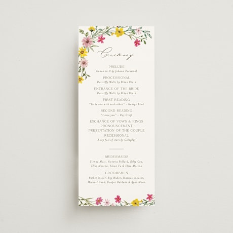 Wedding Programs