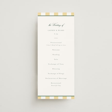 Wedding Programs