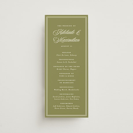 Wedding Programs