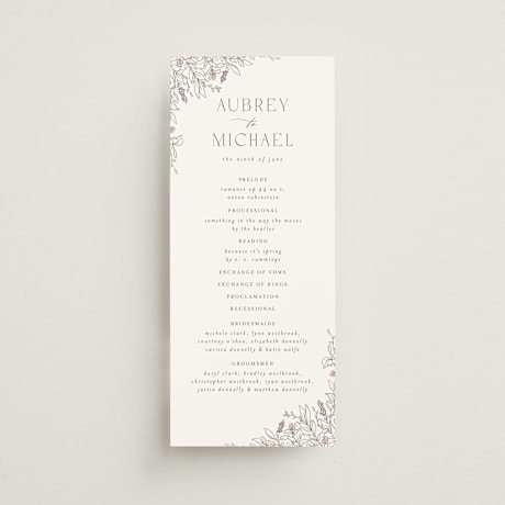 Wedding Programs