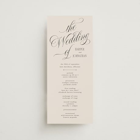 Wedding Programs