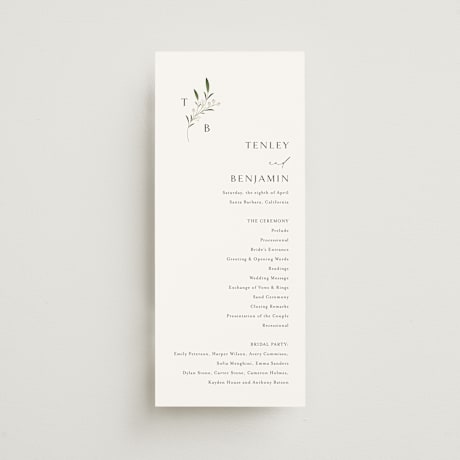 Wedding Programs