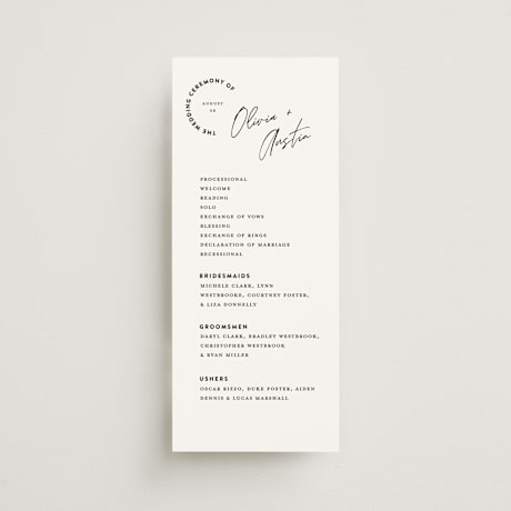 Wedding Programs
