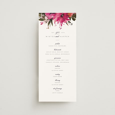 Wedding Programs