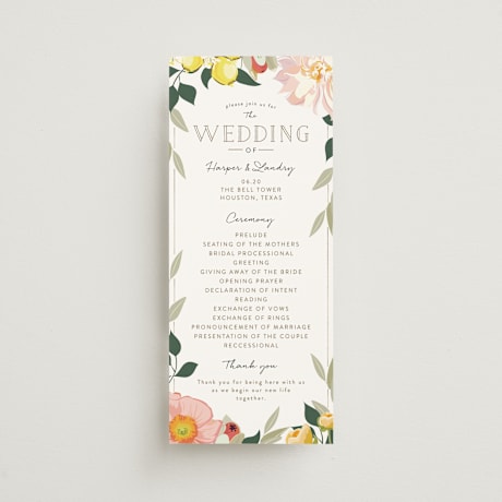Wedding Programs