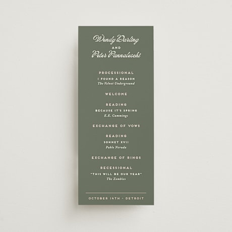 Wedding Programs