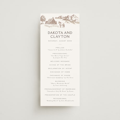 Wedding Programs