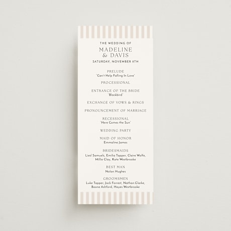 Wedding Programs