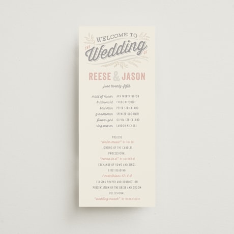 Wedding Programs