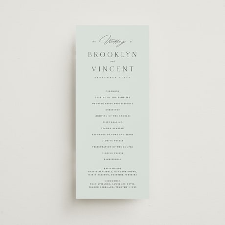 Wedding Programs
