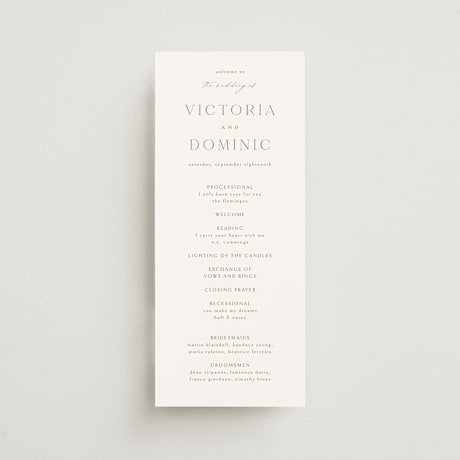 Wedding Programs