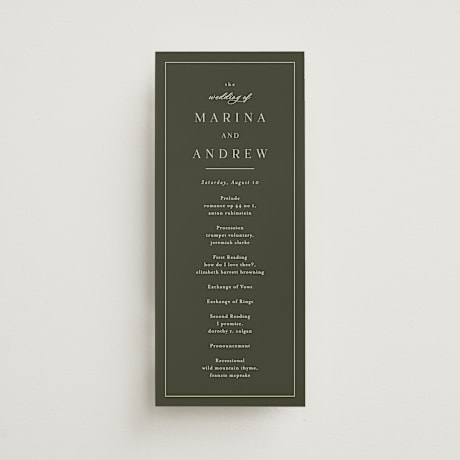 Wedding Programs