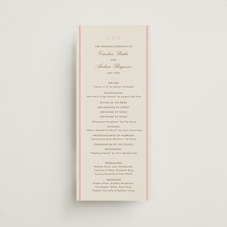 Wedding Programs