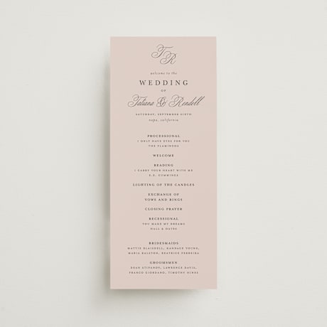Wedding Programs