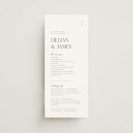 Wedding Programs