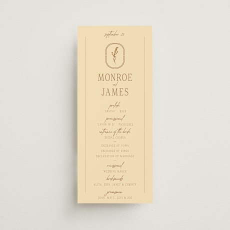 Wedding Programs