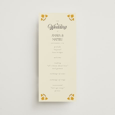 Wedding Programs