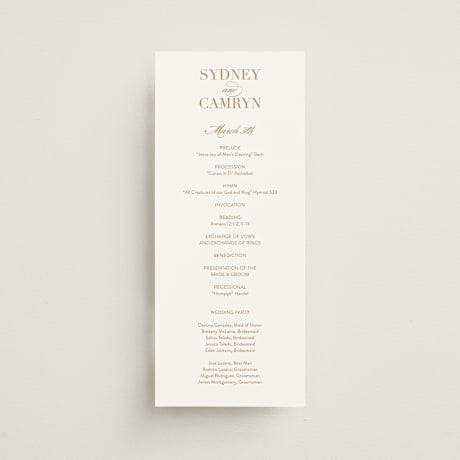 Wedding Programs