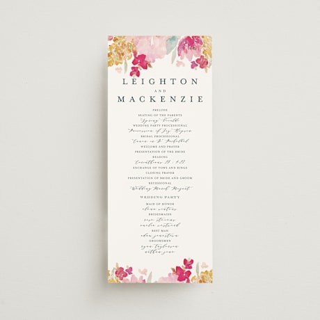 Wedding Programs