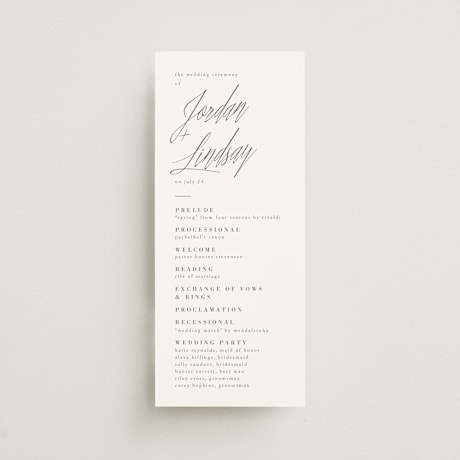 Wedding Programs