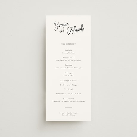 Wedding Programs