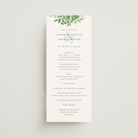 Wedding Programs