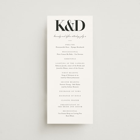 Wedding Programs