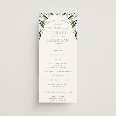 Wedding Programs