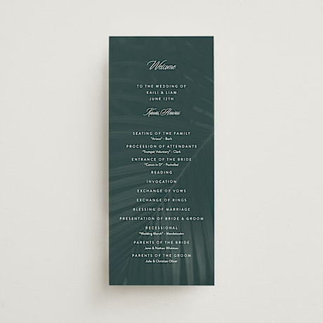 Wedding Programs