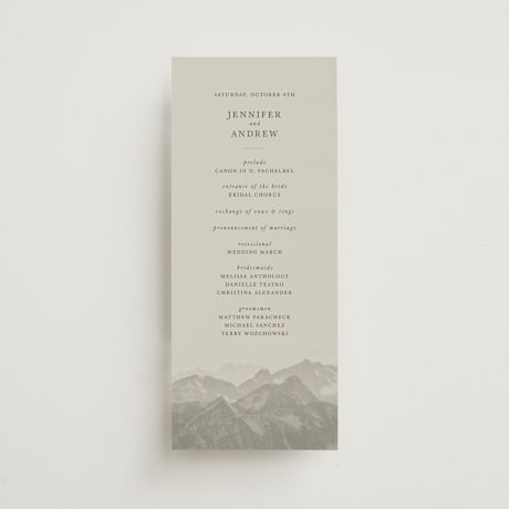 Wedding Programs