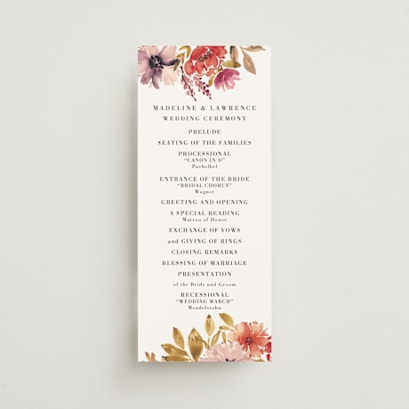 Wedding Programs