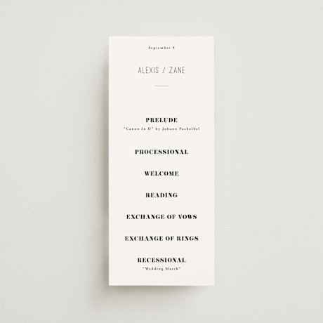 Wedding Programs