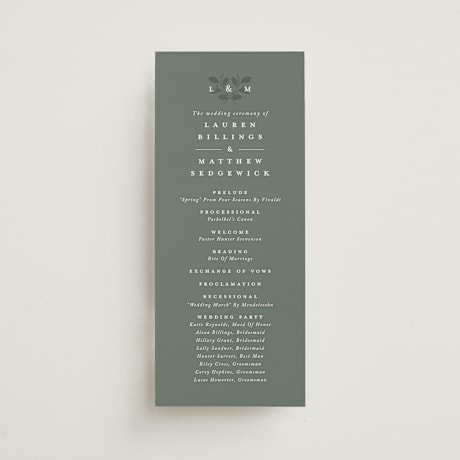 Wedding Programs