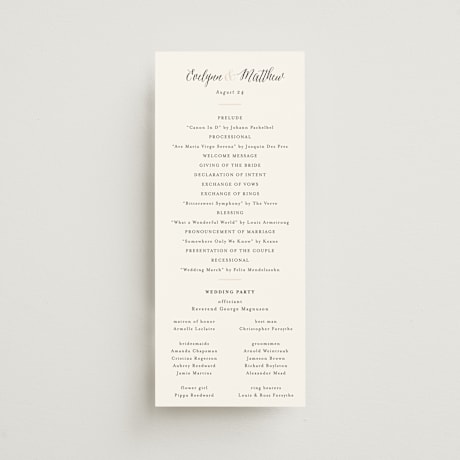 Wedding Programs