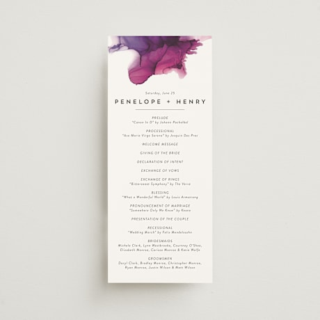 Wedding Programs