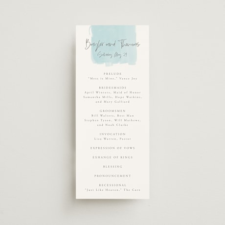 Wedding Programs