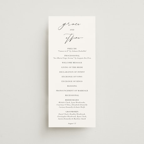 Wedding Programs