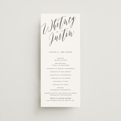 Wedding Programs
