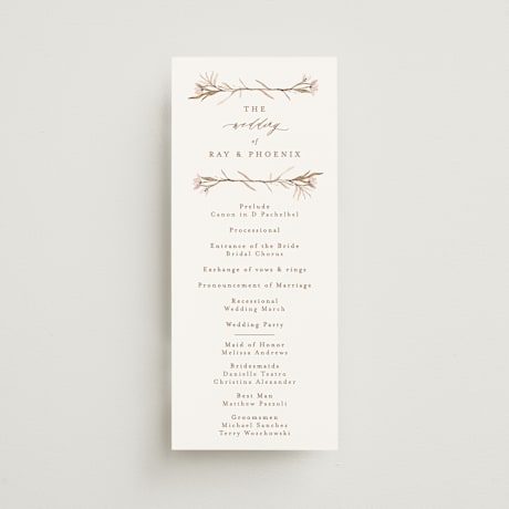 Wedding Programs