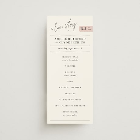 Wedding Programs