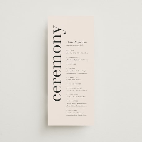 Wedding Programs